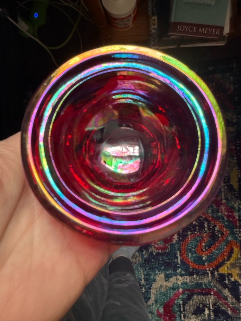 Black Cat Vintage x Mosser collaboration. Red carnival Georgia fairy lamp - Picture 8 of 13